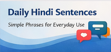 Daily Hindi Sentences
